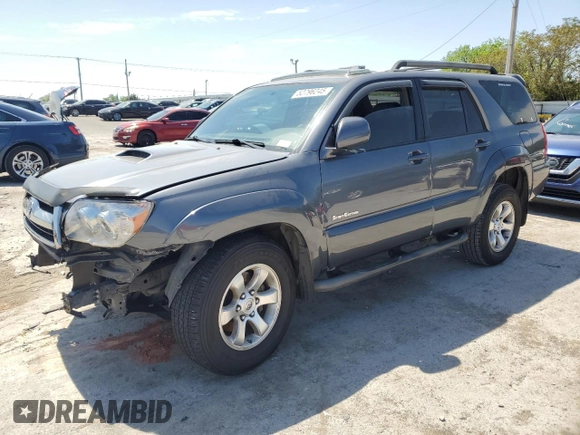 2007 Toyota 4Runner SR5 with VIN JTEZU14R770086245, listed as a Copart auction lot 52796245 with 242,298 mi miles and Salvage Title. Bid and sale history available at DreamBid. Image 1.
