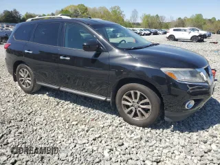 2015 Nissan Pathfinder SV with VIN 5N1AR2MM2FC644301, listed as a Copart auction lot 52387455 with 163,450 mi miles and Clean Title. Bid and sale history available at carsss.com. Image 4.