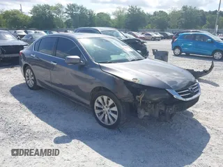 2015 Honda Accord EX-L с VIN 1HGCR2F8XFA038710, выставлен на аукционе IAAI как лот 42280061 с пробегом Не указан миль и . История ставок и продаж доступна на DreamBid. Изображение 1.