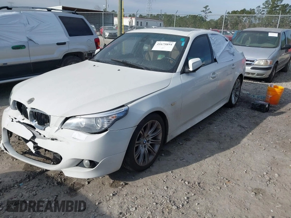 2010 BMW 5 Series 528i with VIN WBANU5C59AC363974, listed as a IAAI auction lot 41679894 with Not Provided miles and . Bid and sale history available at carsss.com. Image 2.