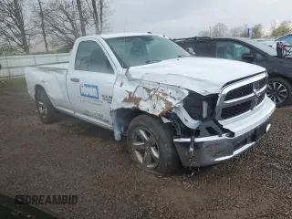 2022 Ram 1500 Tradesman with VIN 3C6JR7DG3NG376017, listed as a Copart auction lot 54113605 with 40,315 mi miles and Salvage title. Bid and sale history available at DreamBid. Image 4.