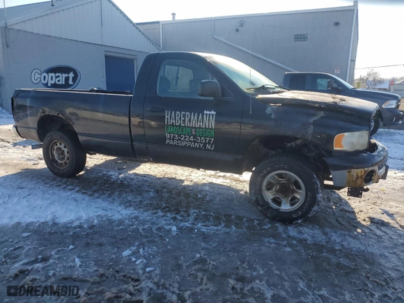 2002 Dodge Ram 1500 ST with VIN 1D7HU16N52J230989, listed as a Copart auction lot 42327065 with 0 mi miles and Salvage Title. Bid and sale history available at carsss.com. Image 4.