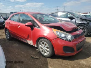 2013 Kia Rio LX with VIN KNADM5A36D6235563, listed as a Copart auction lot 52642405 with 126,034 mi miles and Salvage Title. Bid and sale history available at DreamBid. Image 4.