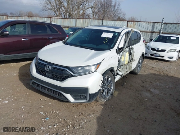 2021 Honda CR-V EX with VIN 5J6RW1H50ML001675, listed as a IAAI auction lot 41727321 with 33,656 mi miles. Bid and sale history available at carsss.com. Image 17.