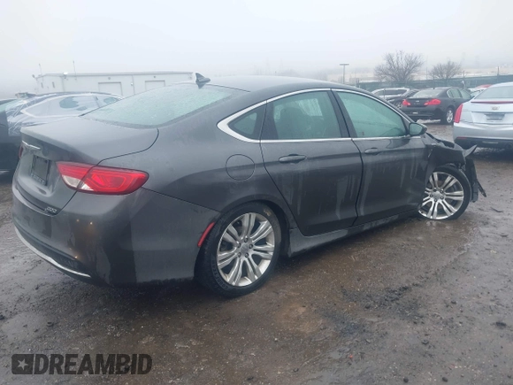 2015 Chrysler 200 Limited with VIN 1C3CCCAB0FN754117, listed as a IAAI auction lot 41521341 with 1 mi miles. Bid and sale history available at carsss.com. Image 4.