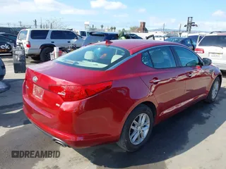 2013 Kia Optima LX with VIN 5XXGM4A75DG177167, listed as a IAAI auction lot 41889164 with 50,740 mi miles. Bid and sale history available at carsss.com. Image 4.