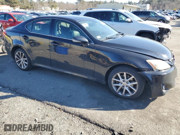 2011 Lexus IS 250 with VIN JTHCF5C25B5049625, listed as a Copart auction lot 47074985 with 227,769 mi miles and Salvage title. Bid and sale history available at DreamBid. Image 4.