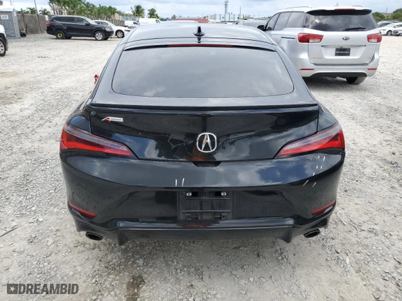 2024 Acura Integra w/A-Spec Package with VIN 19UDE4H38RA008204, listed as a Copart auction lot 66162174 with 21,222 mi miles and Salvage Title. Bid and sale history available at carsss.com. Image 6.