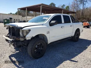 2017 Nissan Titan SV with VIN 1N6AA1EJ0HN569810, listed as a Copart auction lot 48726215 with 126,458 mi miles and Salvage Title. Bid and sale history available at DreamBid. Image 1.
