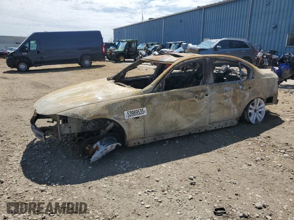 2011 BMW 3 Series 335i xDrive with VIN WBAPL5C57BA917604, listed as a Copart auction lot 53989535 with Not provided miles and Non repairable. Bid and sale history available at DreamBid. Image 1.