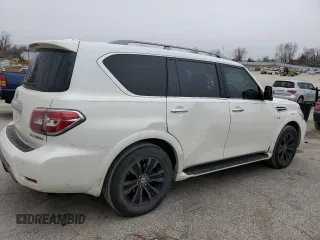 2019 Nissan Armada Platinum with VIN JN8AY2NEXK9755947, listed as a Copart auction lot 43970665 with 94,094 mi miles and Salvage Title. Bid and sale history available at carsss.com. Image 3.