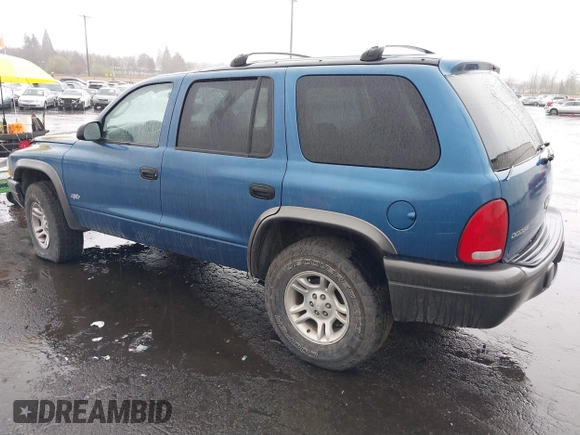 2002 Dodge Durango Sport with VIN 1B4HS38N92F151558, listed as a IAAI auction lot 41822038 with 1 mi miles. Bid and sale history available at carsss.com. Image 3.
