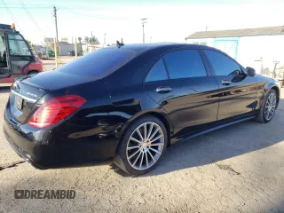 2015 Mercedes-Benz S-Class S 550 with VIN WDDUG8CB7FA183186, listed as a Copart auction lot 48392255 with 125,319 mi miles and Salvage Title. Bid and sale history available at carsss.com. Image 3.