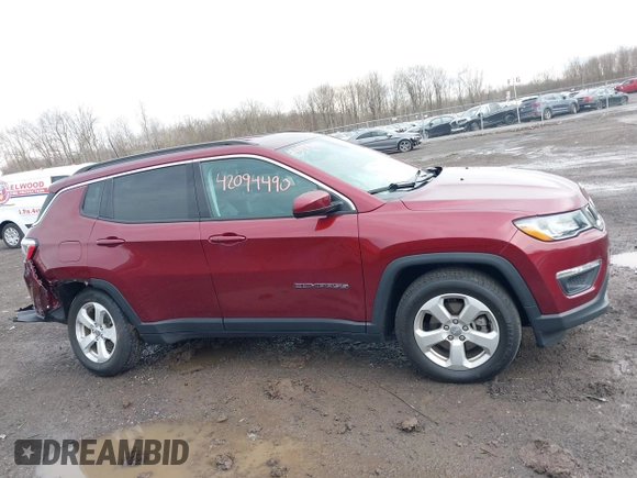 2021 Jeep Compass Latitude with VIN 3C4NJDBB8MT530329, listed as a IAAI auction lot 42094490 with 38,751 mi miles and . Bid and sale history available at DreamBid. Image 13.