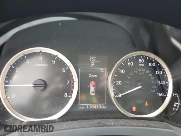 2014 Lexus IS 250 with VIN JTHCF1D21E5000577, listed as a Copart auction lot 56683535 with 110,430 mi miles and Salvage title. Bid and sale history available at DreamBid. Image 9.