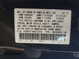 2017 Acura TLX V6 w/Advance Pkg with VIN 19UUB2F76HA001656, listed as a Copart auction lot 88309395 with 89,838 mi miles and Salvage title. Bid and sale history available at DreamBid. Image 14.