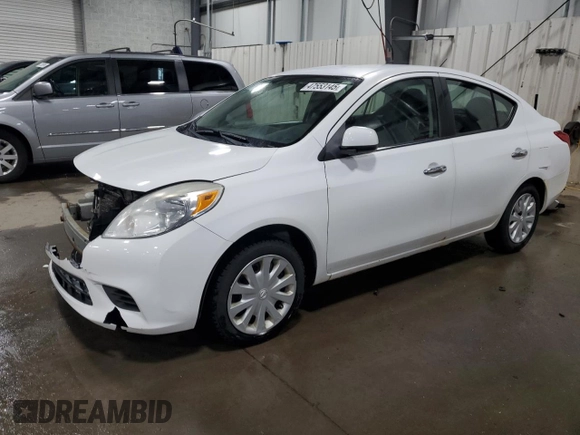 2012 Nissan Versa S with VIN 3N1CN7AP3CL800787, listed as a Copart auction lot 47553145 with 253,628 mi miles and Salvage Title. Bid and sale history available at carsss.com. Image 1.