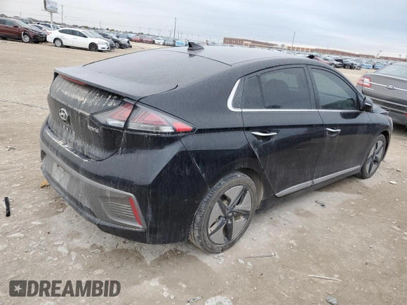 2021 Hyundai Ioniq Limited z VIN KMHC05LC1MU254424, wystawiony jako Copart lot #83341754 z przebiegiem Nie podano mil oraz Szkoda całkowita • Salvage title. Historia ofert i sprzedaży dostępna na DreamBid. Obrazek 3.