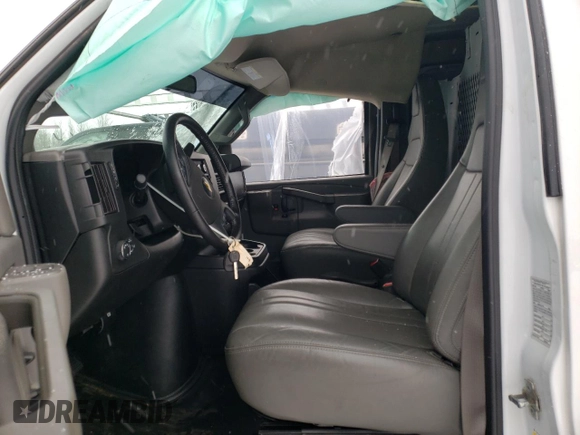 2021 Chevrolet Express Cargo with VIN 1GCWGAFP9M1245301, listed as a Copart auction lot 44656195 with 55,710 mi miles and Salvage title. Bid and sale history available at DreamBid. Image 7.