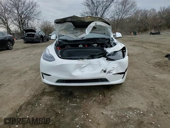2025 Tesla Model Y Long Range with VIN 7SAYGDED1SF248427, listed as a Copart auction lot 43988825 with 1,891 mi miles and Salvage Title. Bid and sale history available at DreamBid. Image 11.