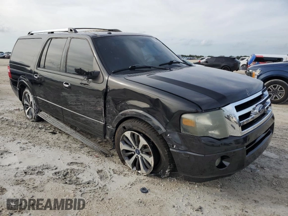 2011 Ford Expedition Max Limited with VIN 1FMJK1K56BEF16927, listed as a Copart auction lot 73485964 with 176,484 mi miles and Salvage title. Bid and sale history available at DreamBid. Image 4.
