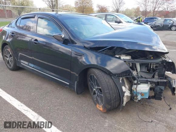 2013 Kia Optima EX with VIN KNAGM4AD8D5049836, listed as a IAAI auction lot 42040438 with Not Provided miles. Bid and sale history available at carsss.com. Image 1.