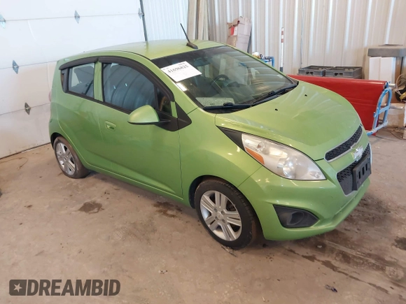 2014 Chevrolet Spark LS with VIN KL8CB6S9XEC517472, listed as a IAAI auction lot 41696825 with 154,197 mi miles. Bid and sale history available at carsss.com. Image 1.