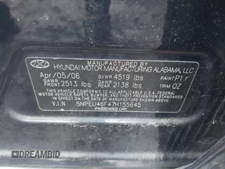 2007 Hyundai Sonata SE z VIN 5NPEU46F47H155645, wystawiony jako IAAI lot #42516541 z przebiegiem 144 746 mil mil oraz . Historia ofert i sprzedaży dostępna na DreamBid. Obrazek 9.