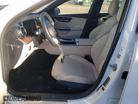 2024 Mercedes-Benz C 300 with VIN W1KAF4HBXRR164323, listed as a Copart auction lot 42512355 with 7,494 mi miles and Salvage Title. Bid and sale history available at DreamBid. Image 7.