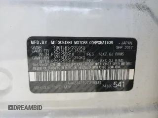 2018 Mitsubishi Outlander ES with VIN JA4AZ3A37JZ010939, listed as a Copart auction lot 57163395 with 67,787 mi miles and Salvage title. Bid and sale history available at DreamBid. Image 13.