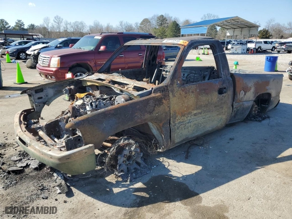 2002 Chevrolet Silverado 1500 LS with VIN 1GCEC14V02Z185478, listed as a Copart auction lot 43778515 with 0 mi miles and Salvage Title. Bid and sale history available at carsss.com. Image 1.