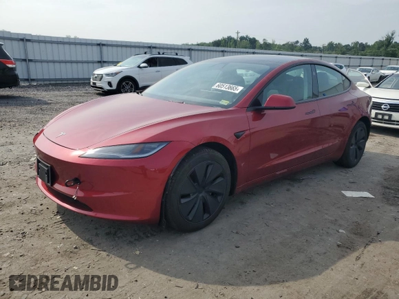 2025 Tesla Model 3 Long Range with VIN 5YJ3E1EB5SF895861, listed as a Copart auction lot 60513665 with 5,637 mi miles and Salvage title. Bid and sale history available at DreamBid. Image 1.