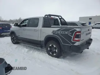 2022 Ram 1500 Rebel z VIN 1C6SRFLT4NN269031, wystawiony jako Copart lot #42962065 z przebiegiem 37 925 mil mil oraz Czysty tytuł • Clean title. Historia ofert i sprzedaży dostępna na DreamBid. Obrazek 2.