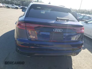 2020 Audi Q8 Premium Plus with VIN WA1EVAF19LD001877, listed as a Copart auction lot 40738583 with 0 mi miles. Bid and sale history available at carsss.com. Image 6.