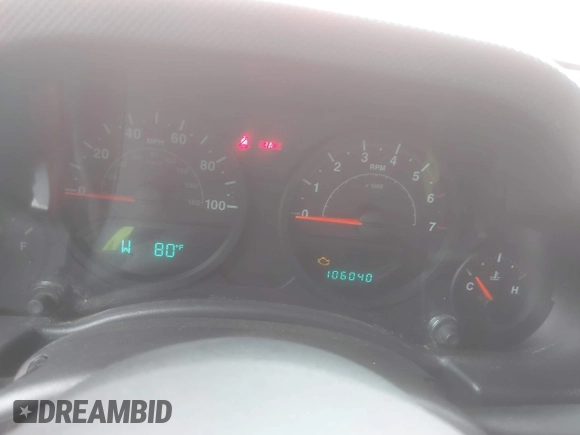 2008 Jeep Wrangler Unlimited X with VIN 1J8GA39128L562347, listed as a IAAI auction lot 41912669 with 106,040 mi miles and . Bid and sale history available at carsss.com. Image 7.