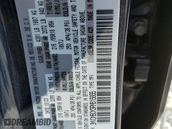2024 Mazda CX-30 2.5 S Carbon Edition with VIN 3MVDMBCM3RM616865, listed as a Copart auction lot 68547034 with 7,789 mi miles and Salvage Title. Bid and sale history available at carsss.com. Image 13.