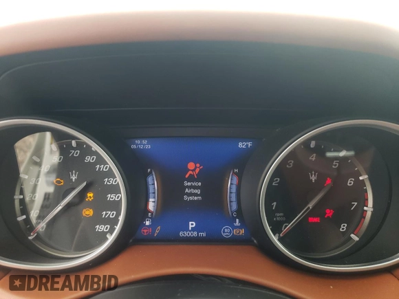 2018 Maserati Levante GranLusso with VIN ZN661XUL6JX295973, listed as a Copart auction lot 52066433 with 63,008 mi miles. Bid and sale history available at carsss.com. Image 9.