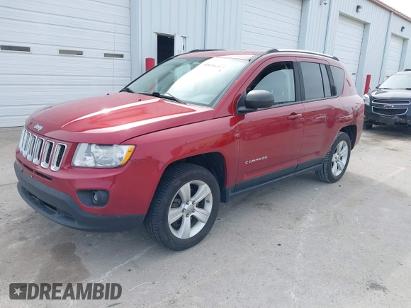 2012 Jeep Compass Latitude with VIN 1C4NJCEB5CD579045, listed as a IAAI auction lot 41863820 with 118,282 mi miles and . Bid and sale history available at carsss.com. Image 17.