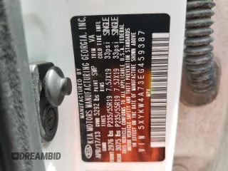 2014 Kia Sorento SX z VIN 5XYKW4A73EG459387, wystawiony jako Copart lot #56568634 z przebiegiem 145 151 mil mil oraz Szkoda całkowita • Salvage title. Historia ofert i sprzedaży dostępna na DreamBid. Obrazek 13.