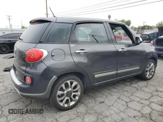 2014 FIAT 500L Lounge z VIN ZFBCFACH6EZ007494, wystawiony jako Copart lot #58773595 z przebiegiem 62 893 mil mil oraz Szkody całkowita. Historia ofert i sprzedaży dostępna na DreamBid. Obrazek 3.