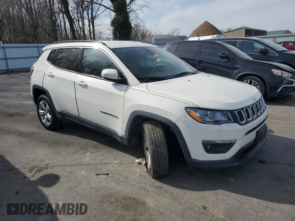 2019 Jeep Compass Latitude with VIN 3C4NJDBB1KT850900, listed as a Copart auction lot 48796895 with 53,121 mi miles and Salvage Title. Bid and sale history available at carsss.com. Image 4.