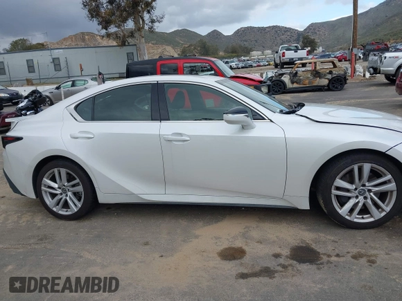 2021 Lexus IS with VIN JTHCA1D21M5116584, listed as a IAAI auction lot 41818401 with 56,354 mi miles. Bid and sale history available at carsss.com. Image 13.