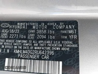2024 Hyundai Elantra SEL z VIN KMHLM4DG2RU642396, wystawiony jako IAAI lot #42126260 z przebiegiem 15 225 mil mil oraz . Historia ofert i sprzedaży dostępna na DreamBid. Obrazek 9.