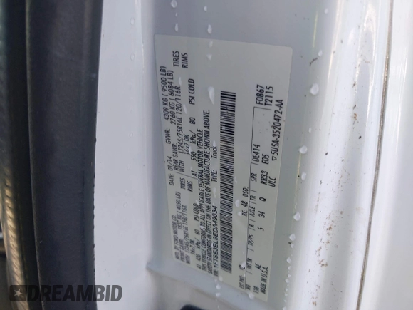 2014 Ford Econoline Cargo Commercial with VIN 1FTSE3EL9EDA49034, listed as a IAAI auction lot 42679719 with 217,659 mi miles and . Bid and sale history available at DreamBid. Image 9.