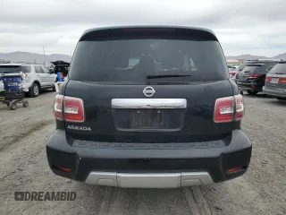 2017 Nissan Armada SV with VIN JN8AY2ND5H9005792, listed as a Copart auction lot 48800165 with 100,316 mi miles and Salvage Title. Bid and sale history available at carsss.com. Image 6.