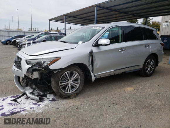 2020 Infiniti QX60 Luxe with VIN 5N1DL0MN2LC518091, listed as a Copart auction lot 49186435 with 29,563 mi miles and Salvage Title. Bid and sale history available at DreamBid. Image 1.