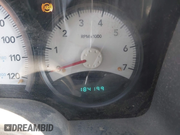 2010 Dodge Dakota Bighorn/Lonestar with VIN 1D7CW3GK1AS155513, listed as a IAAI auction lot 41437670 with 184,199 mi miles. Bid and sale history available at carsss.com. Image 7.