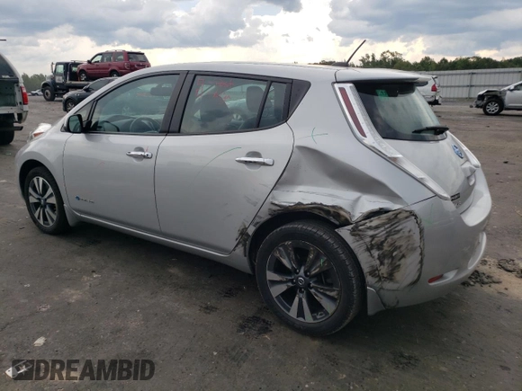 2016 Nissan LEAF S with VIN 1N4BZ0CP1GC311250, listed as a Copart auction lot 63295343 with 43,542 mi miles. Bid and sale history available at carsss.com. Image 2.