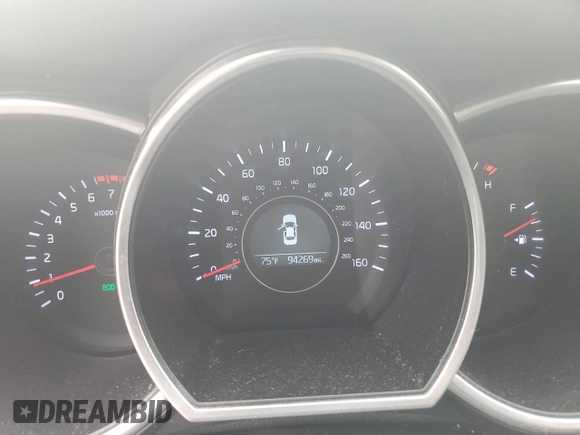 2014 Kia Optima LX with VIN 5XXGM4A79EG323314, listed as a Copart auction lot 49127304 with 94,269 mi miles and Salvage Title. Bid and sale history available at carsss.com. Image 9.