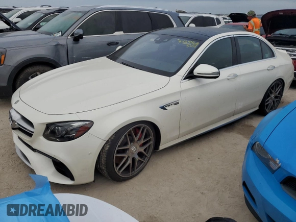 2018 Mercedes-Benz E-Class AMG E 63 S with VIN WDDZF8KB2JA435106, listed as a Copart auction lot 75439464 with 0 mi miles and Non Repairable. Bid and sale history available at carsss.com. Image 1.